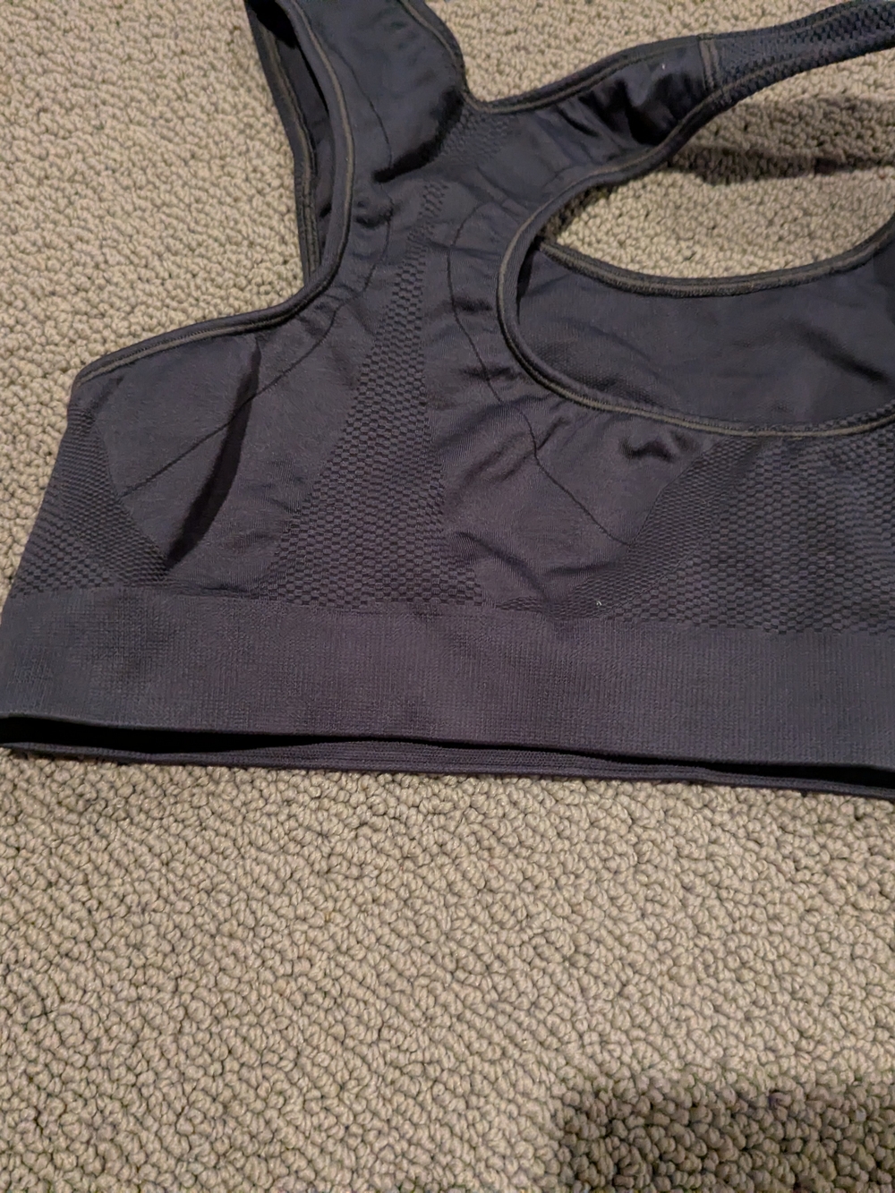 Champion Black Seamless Racerback Sports Bra